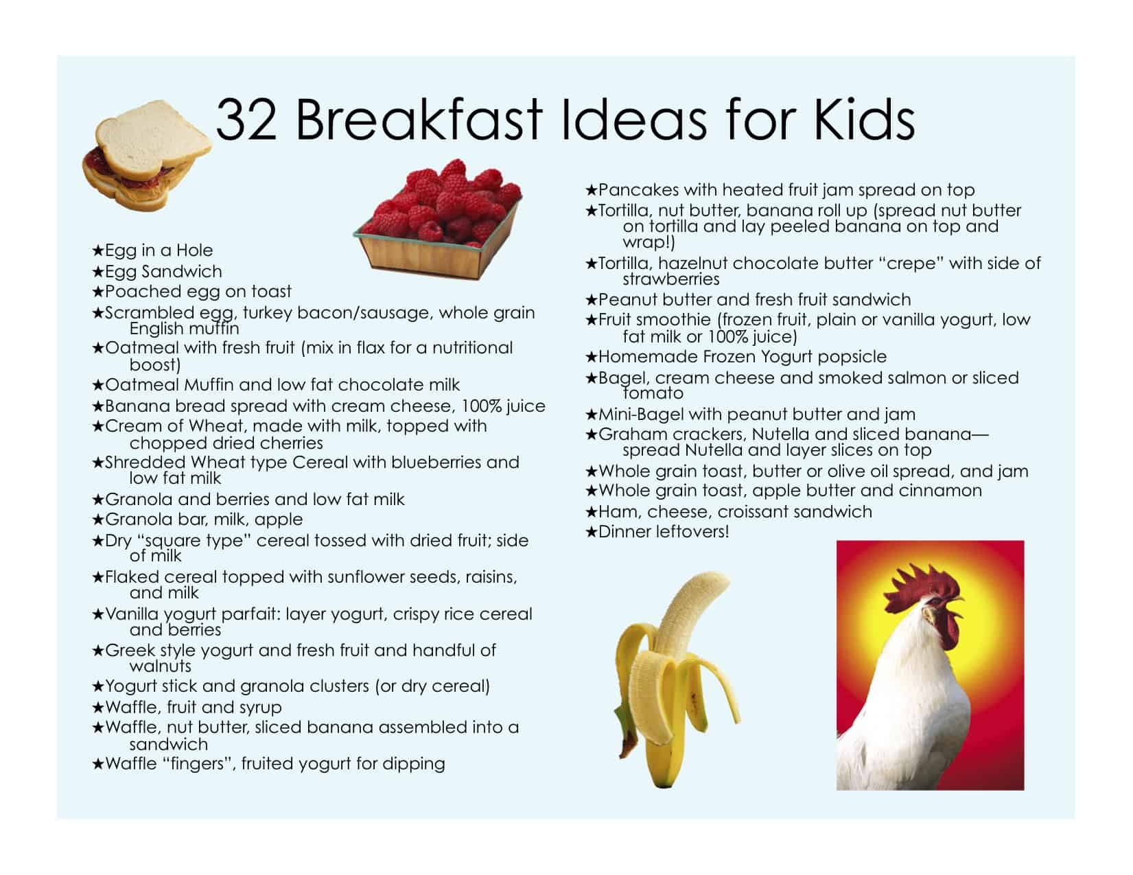 32 Healthy Breakfast Ideas for Kids - Jill Castle