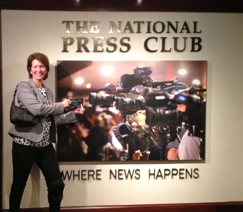 Jill Castle at the National Press Club in Washington, DC.