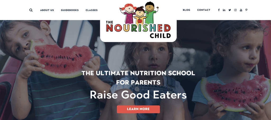 The Nourished Child - A Nutrition Education Website for Parents