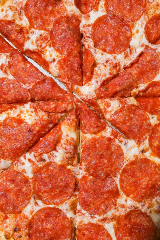 sliced pizza