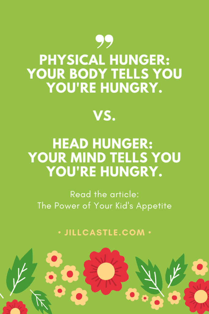physical hunger versus head hunger